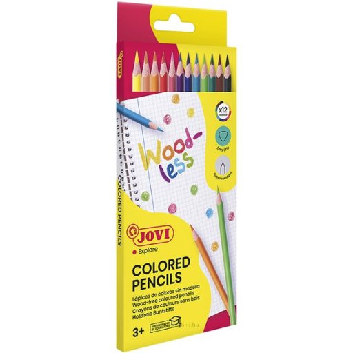 Színesceruza készlet háromszög test Jovi 12 szín