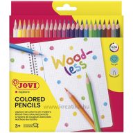 Színesceruza készlet háromszög test Jovi 24 szín