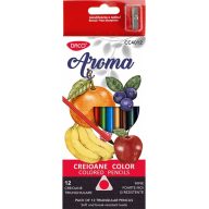   Színesceruza készlet akvarell, illatos, ajándék hegyező Daco 12 szín