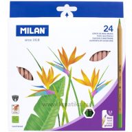 Színesceruza készlet vastag ceruzabél Milan 213 24 szín