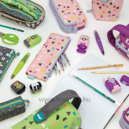 Színesceruza készlet háromszög test Milan "Happy Bots" 6 szín