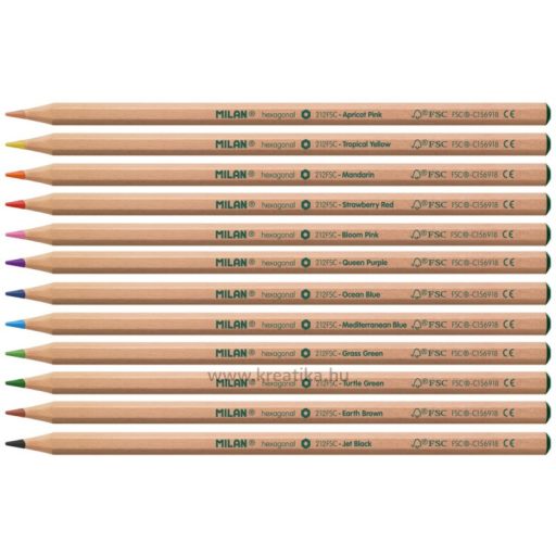 Színesceruza készlet Milan 262 12 szín