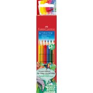   Színesceruza készlet háromszög test Faber-Castell "Colour Grip" 6 szín