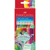   Színesceruza készlet háromszög test Faber-Castell "Colour Grip" 24 szín