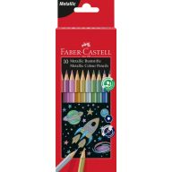   Színesceruza készlet Faber-Castell "Classic" 10 metál szín