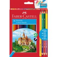   Színesceruza készlet, ajándék hegyező Faber-Castell "Classic" 36+3+1 szín