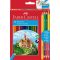 Színesceruza készlet, ajándék hegyező Faber-Castell "Classic" 36+3+1 szín