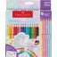 Színesceruza készlet háromszög test Faber-Castell "Colour Grip" Unicorn 18+6 szín