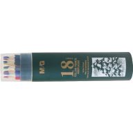   Színesceruza készlet műanyag hengeres M&G "Green" 18 szín