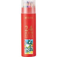   Színesceruza készlet akvarell, ajándék ecset M&G 24 szín