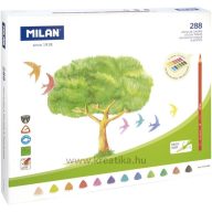   Színesceruza display 288 db-os, háromszög test Milan vegyes színek