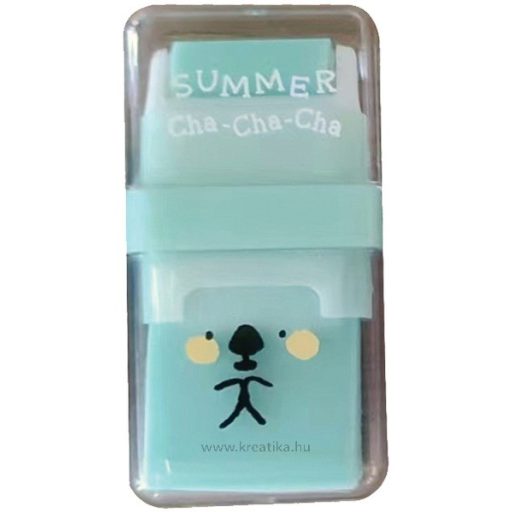 Radír, műanyag tokos M&G "Summer Cha-Cha-Cha" vegyes színek