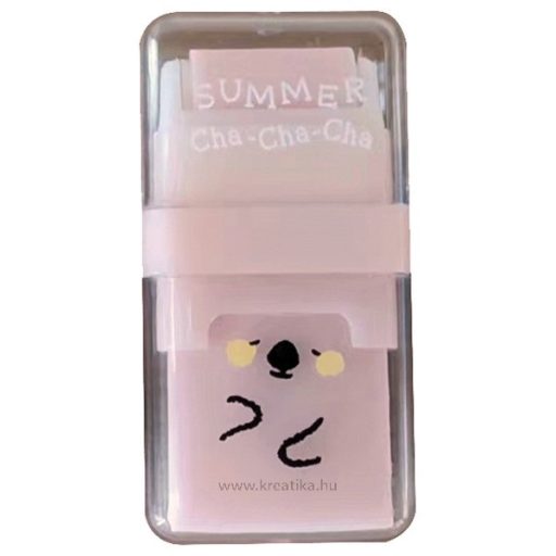 Radír, műanyag tokos M&G "Summer Cha-Cha-Cha" vegyes színek