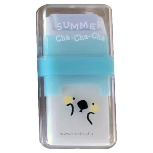 Radír, műanyag tokos M&G "Summer Cha-Cha-Cha" vegyes színek
