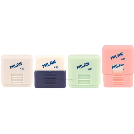 Radír, műanyag tokos Milan 430 "1918 Series" vegyes színek