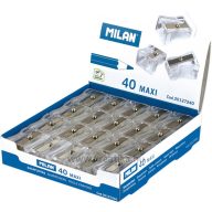 Hegyező 1 lyukú, műanyag, maxi Milan "Maxi