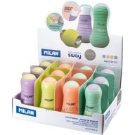   Hegyező 1 lyukú, tartályos, radírral Milan "Sway" Pastel