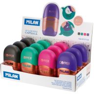   Hegyező 1 lyukú, tartályos, radírral Milan "Capsule" Copper