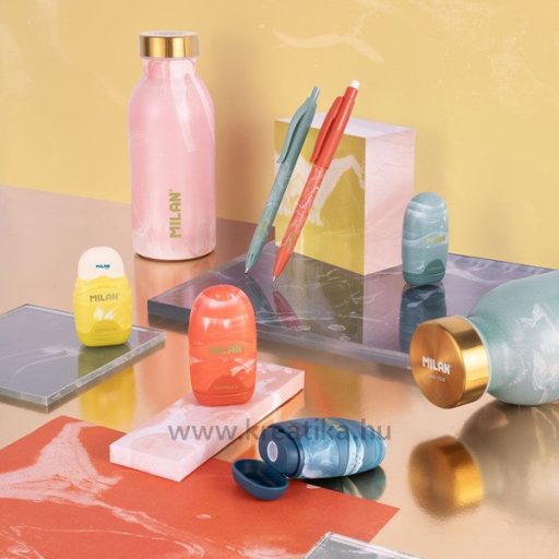 Hegyező 1 lyukú, tartályos, radírral Milan "Capsule" Lava