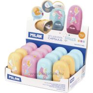   Hegyező 1 lyukú, tartályos, radírral Milan "Capsule" Roller