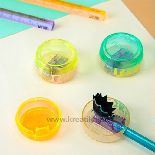 Hegyező 1 lyukú, tartályos Milan "Spin" New Look