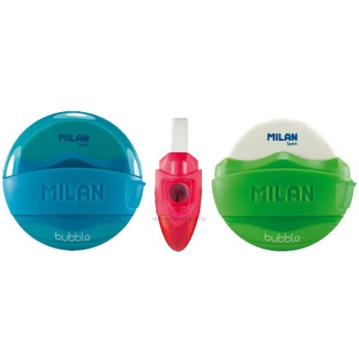 Hegyező 1 lyukú, tartályos, radírral Milan "Bubble