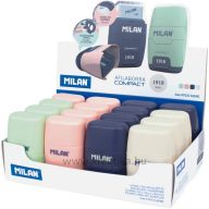   Hegyező 2 lyukú, tartályos, radírral Milan "Compact" 1918 Series