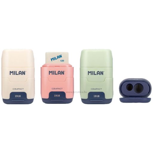 Hegyező 2 lyukú, tartályos, radírral Milan "Compact" 1918 Series