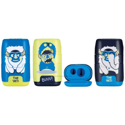 Hegyező 2 lyukú, tartályos, radírral Milan "Compact" Yeti