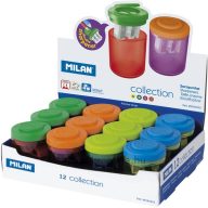   Hegyező 2 lyukú, tartályos Milan "Collection" School