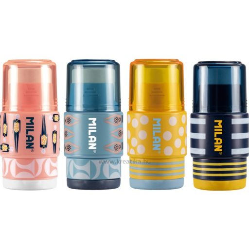 Hegyező 1 lyukú, tartályos, radírral Milan "Extension" Swims