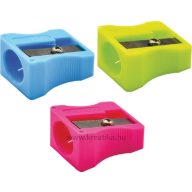   Hegyező 1 lyukú, műanyag M&G "Color" vegyes színek