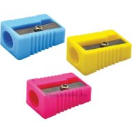   Hegyező 1 lyukú, műanyag M&G "Color" vegyes színek