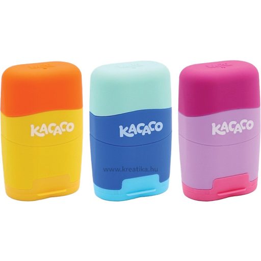 Hegyező 2 lyukú, tartályos, radírral M&G "Kacaco