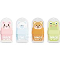   Radír, műanyag tokos M&G "Space Pets" vegyes színek