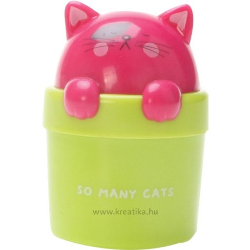 Hegyező 1 lyukú, tartályos M&G "So Many Cats