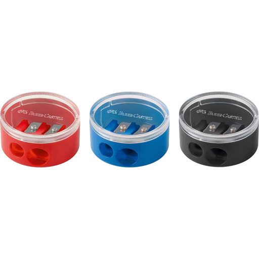 Hegyező 2 lyukú, tartályos Faber-Castell vegyes színek