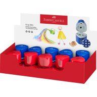   Hegyező 3 lyukú, tartályos Faber-Castell "Grip" 2001 Trio vegyes színek