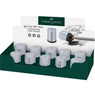   Hegyező 1 lyukú, tartályos Faber-Castell "Grip" Mini ezüst