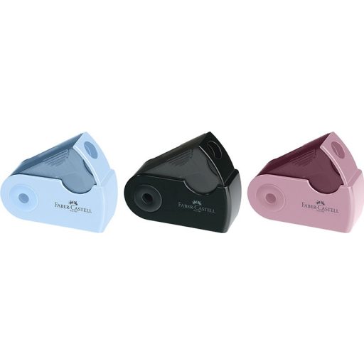 Hegyező 1 lyukú, tartályos Faber-Castell "Sleeve" Mini vegyes színek