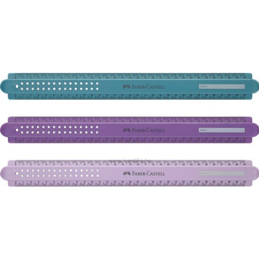 Vonalzó 30 cm Faber-Castell "Sparkle" vegyes színek