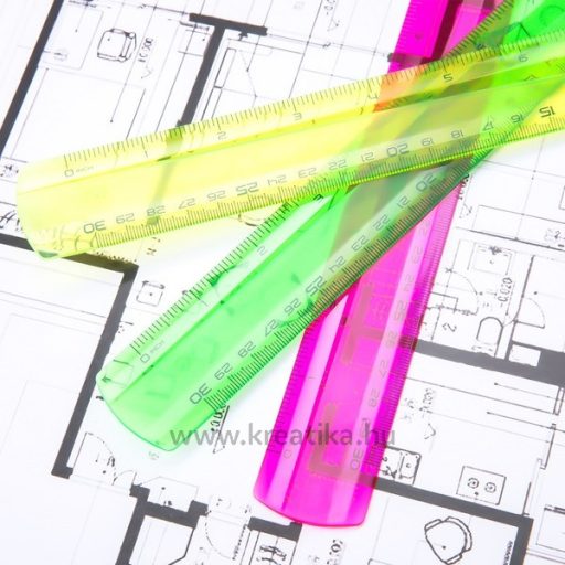 Vonalzó 30 cm Deli "Pioneer" Neon vegyes színek