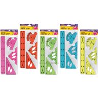   Vonalzókészlet 4 db-os Octopus "Flexi" vegyes színek