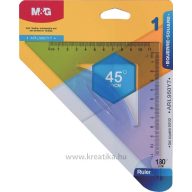 Vonalzó 45° 11 cm M&G