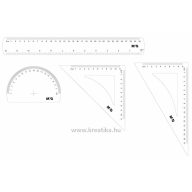 Vonalzókészlet 4 db-os M&G