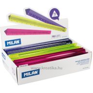   Vonalzó 15 cm háromszögletű Milan "Acid" vegyes színek