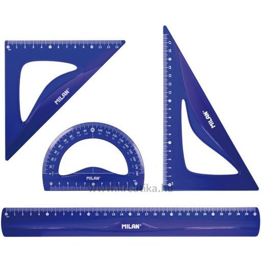 Vonalzókészlet 4 db-os Milan "Flex" Acid kék