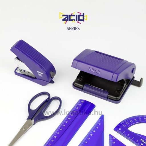 Tűzőgép 20 lap 24/6, 26/6 Milan "Acid" kék