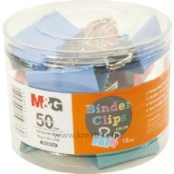 Bindercsipesz 50 mm 12 db/doboz M&G vegyes színek