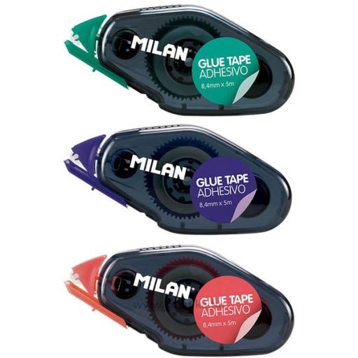 Ragasztó roller 8,4 mm x 5 m Milan "Compact" vegyes színek